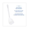 Boardwalk Toilet Brushes, 10 in L Handle, White, Plastic, 12 in L Overall, 25 PK BWK00170